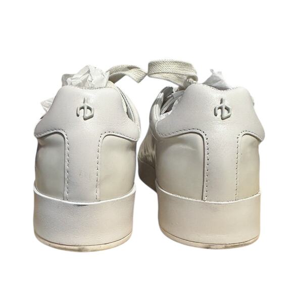 Rag & Bone R1 LIKE NEW White Leather Sneaker Tennis Shoe Size 37 Fits US 6.5 - Picture 5 of 13